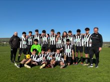 Boys Win Two Football Town Cups