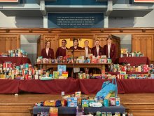 School Support For Local Charity at Harvest Time School Support For Local Charity at Harvest Time