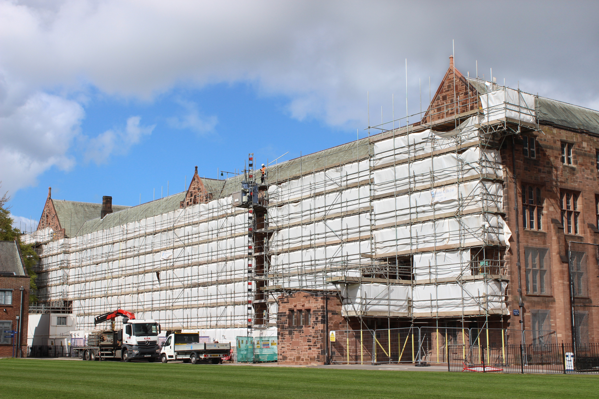 Stonework Restoration Project Progress On Track