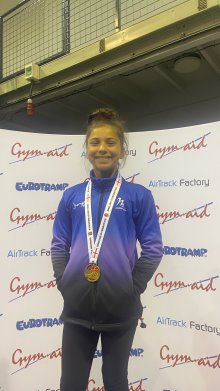 Gold for Trampolining Sasha