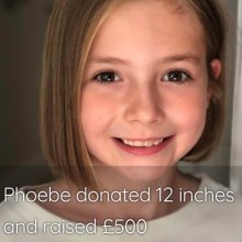 Phoebe Donates Her Hair