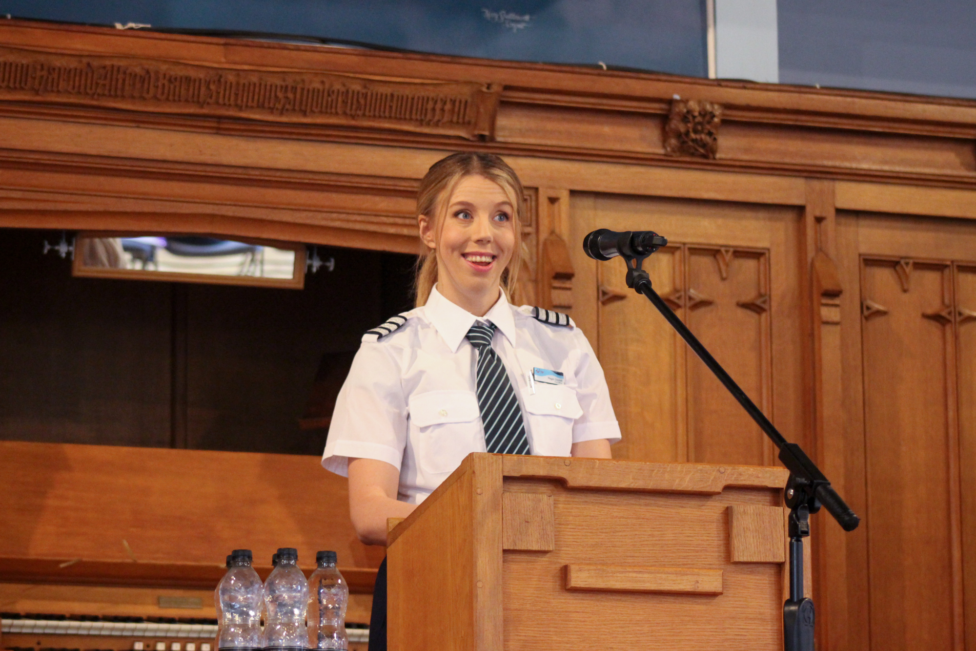 Pilot Shares Inspiring Career Journey at Annual Hulton Lecture Pilot Shares Inspiring Career Journey at Annual Hulton Lecture