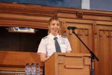 Pilot Shares Inspiring Career Journey at Annual Hulton Lecture Pilot Shares Inspiring Career Journey at Annual Hulton Lecture
