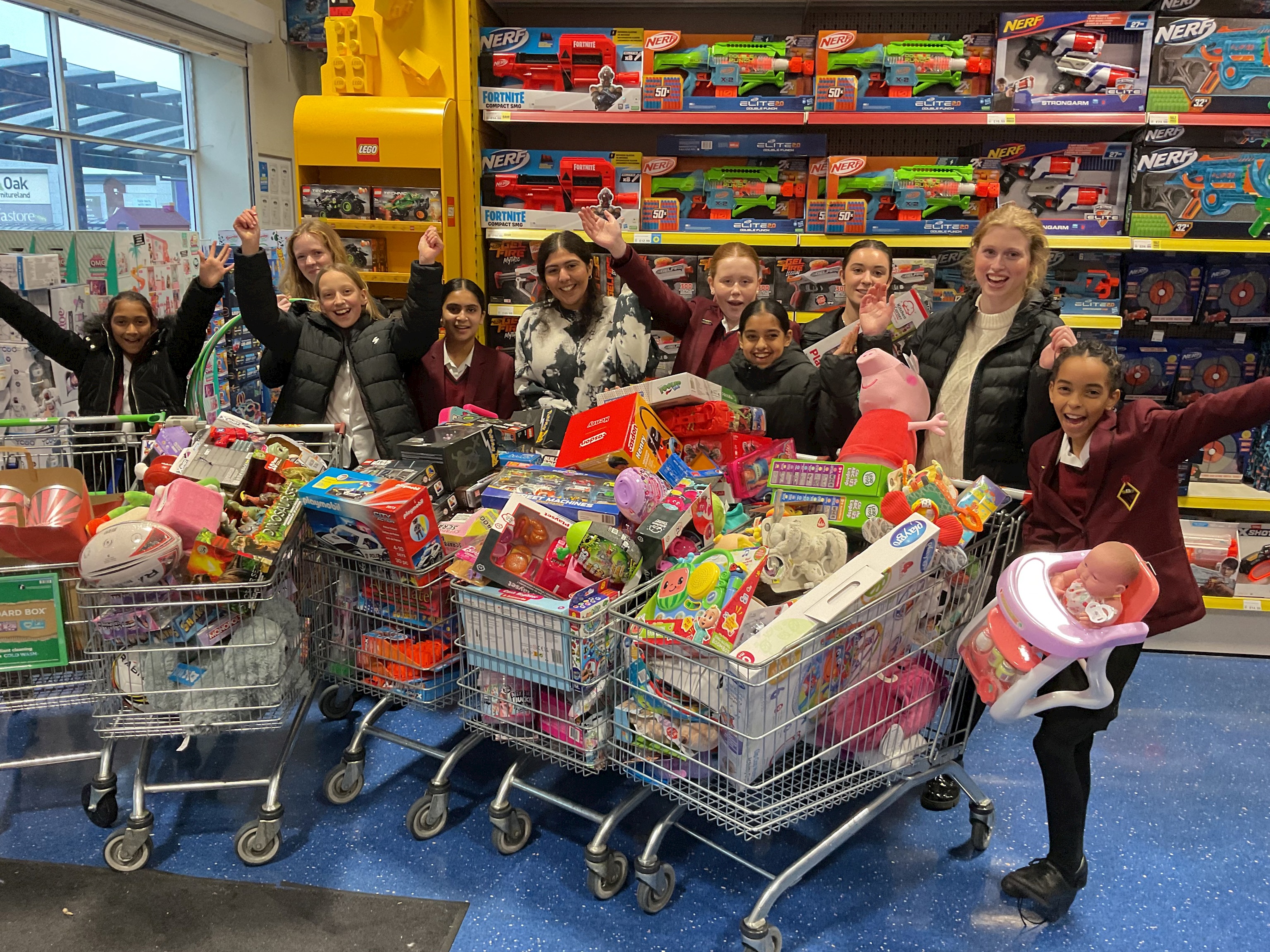 Year 7 Girls’ Toys’ Boost for Bolton Lions