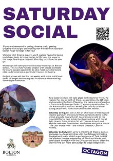 Octagon and School Offer Saturday Theatre Classes Octagon and School Offer Saturday Theatre Classes