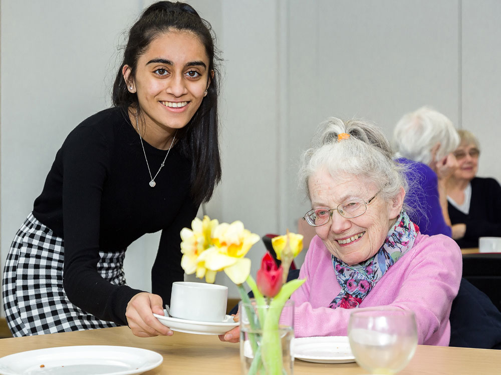 Community service work in Bolton School Girls' Division.